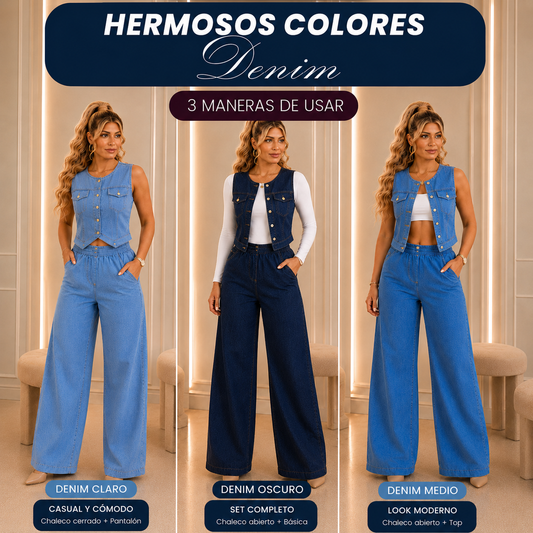 ✨Conjunto Denim Bella✨