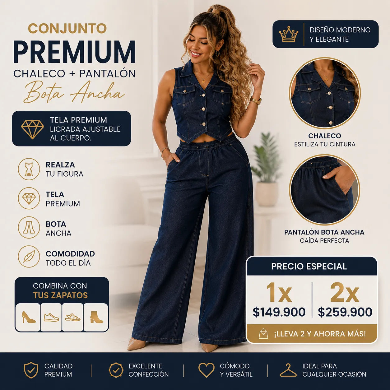 ✨Conjunto Denim Bella✨