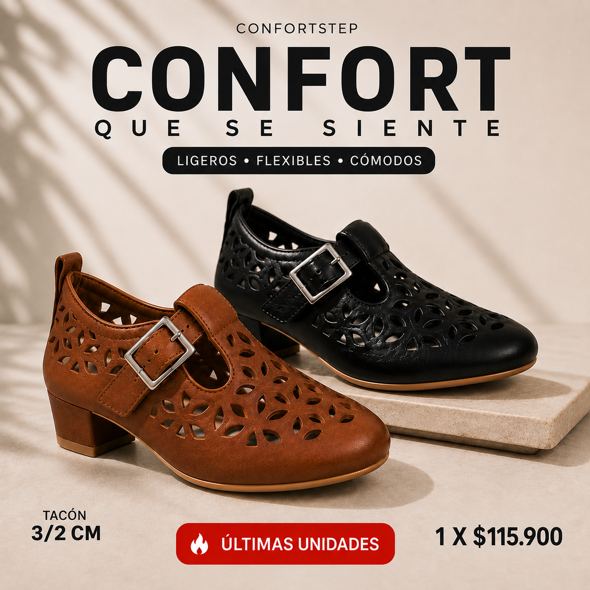 🔥ZAPATOS COMFORSTEP ELEGANTE TIPO CUERO👠