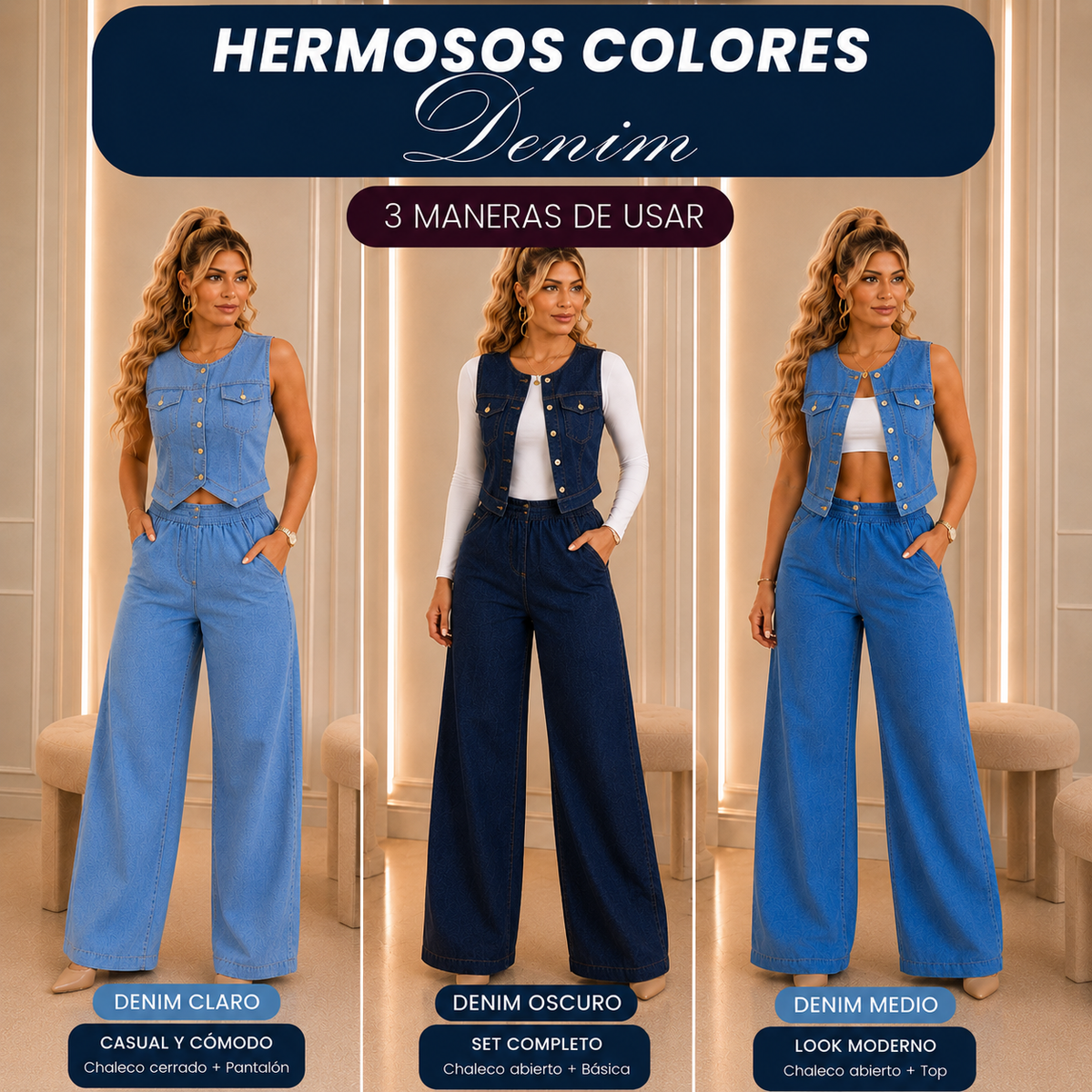 ✨Conjunto Denim Bella✨