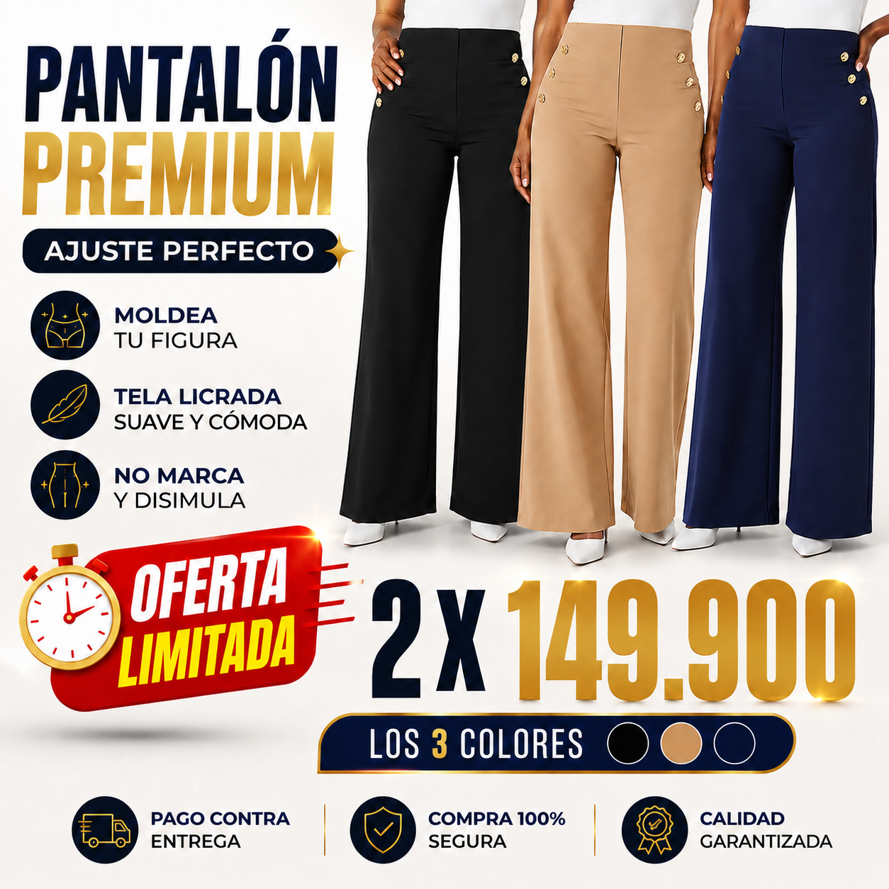 🔥PANTALON DAMA INGLES SEEWT💕TIRO ALTO