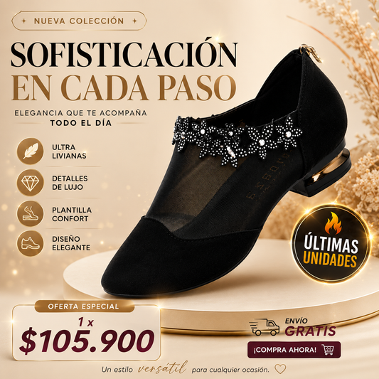 🔥ZAPATILLA ELEGANTE VELVET GLAM👠