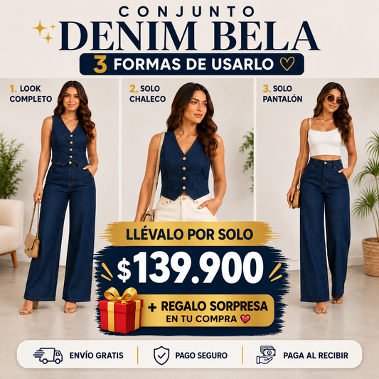 ✨Conjunto Denim Bella✨