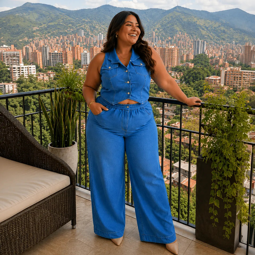 ✨Conjunto Denim Bella✨